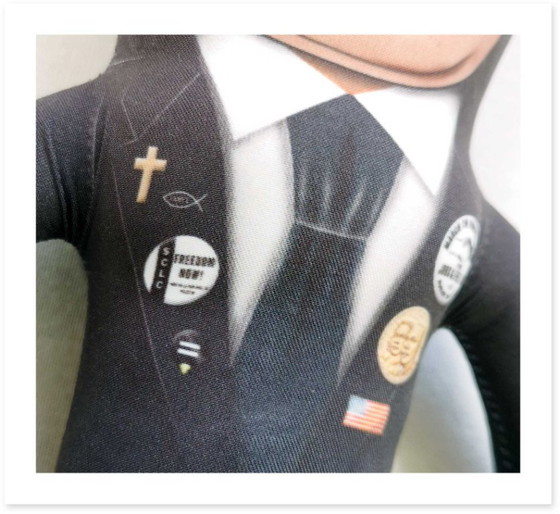 Image 1 of Martin Luther King Gift | Black History Decor | Art Doll Collectible | Civil Rights Leader Gift