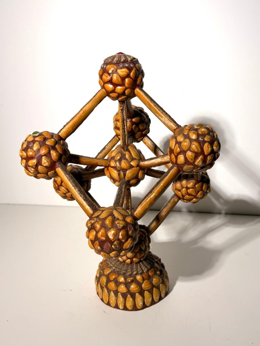 Vintage Handmade Atomium Folk Art Model – Brussels Expo 58 – decoratie