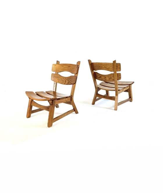Image 1 of 2x Brutalistische fauteuil, AwA Almelo ‘60