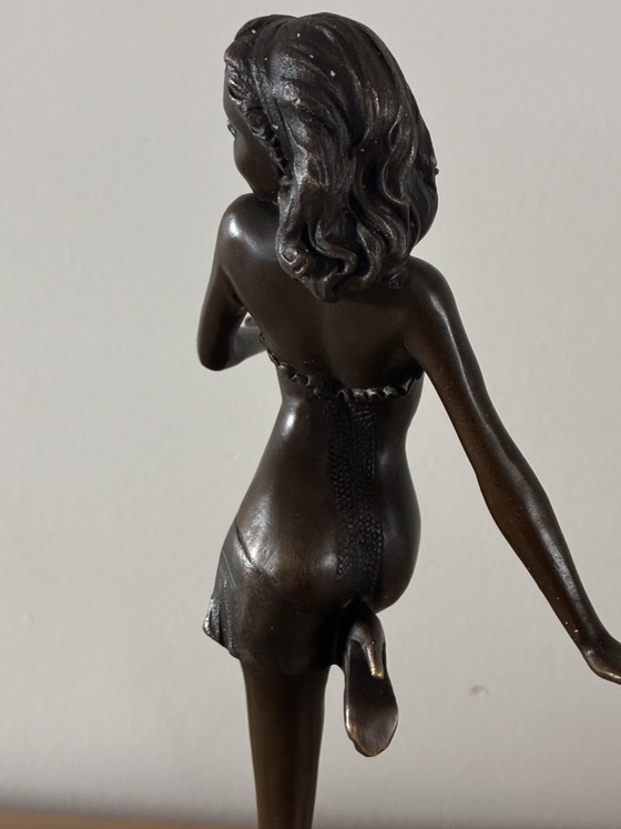 Image 1 of Escultura de bronce «Bailarina» – Firmada por b.zach