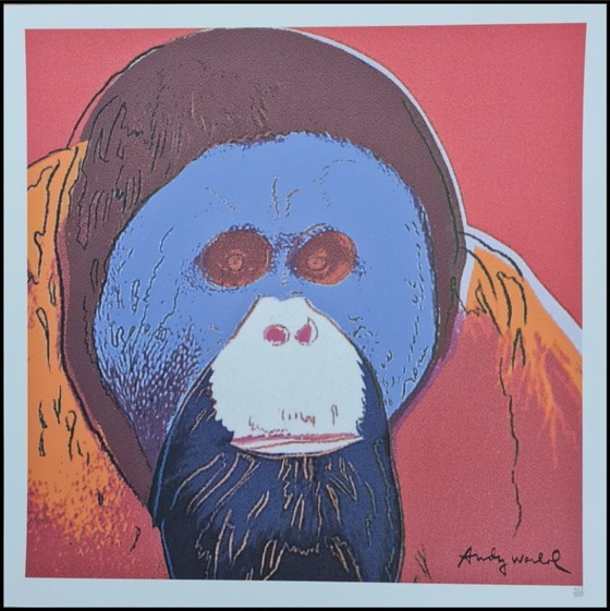 Image 1 of D'après Andy Warhol, Orang-outan, années 1980, lithographie