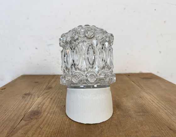 Image 1 of Applique murale vintage en porcelaine blanche, années 1970