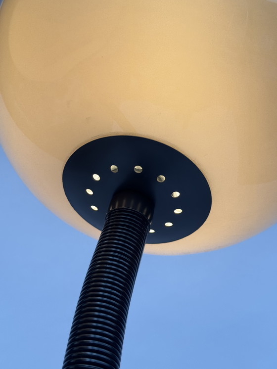 Image 1 of Vintage Brown Floor Lamp by Dijkstra - Dutch Design Mushroom Lamp, Space Age Classic