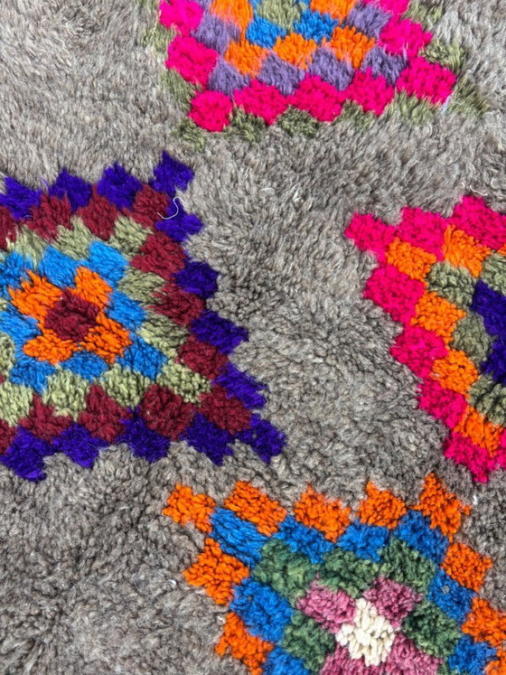 Image 1 of Marokkanischer Berberteppich Beni Ouarain M’rirt, handgewebt aus Wolle, geometrisches und farbenfrohes Design