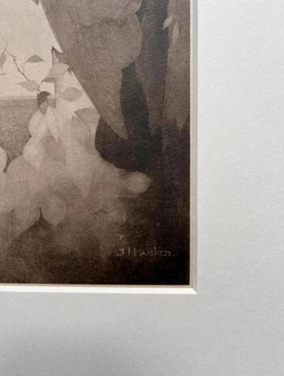 Jan Mankes 1889-1920 / Corvo Heliogravure originale a Berkenboom 1923 – Litografie e stampe, Paper (photo 7 of 10)