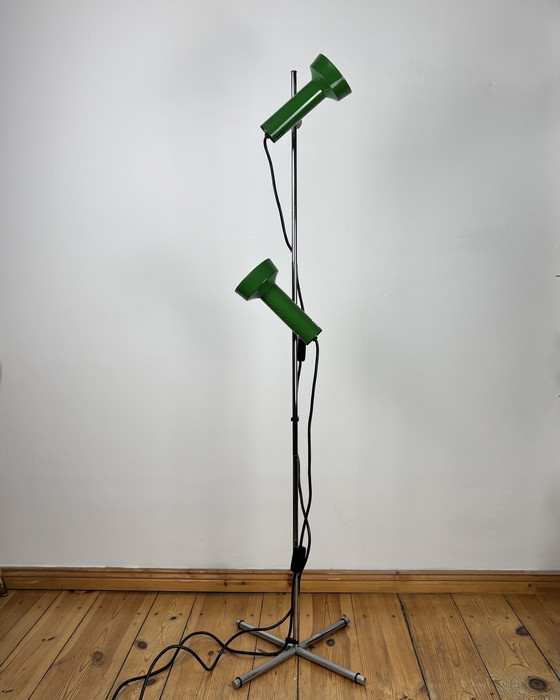 Image 1 of Vintage Floor Lamp by Goffredo Reggiani Italy Space Age 1970s, Adjustable Lamp, Mid Century Modern, 70s Industrial, Spot light
