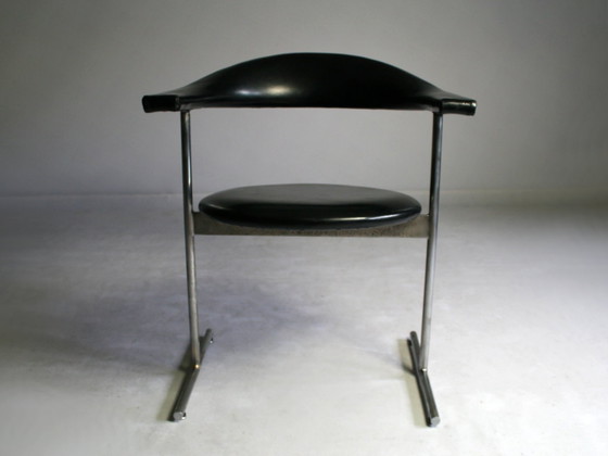 Image 1 of Bullhorn Chair RAR Hans Kaufeld 60th Kontor Chair Leather armchair