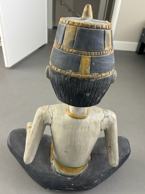 Beeld Java, Beeldhouwkunst, Hout, Meerdere kleuren (foto 2 van 5)