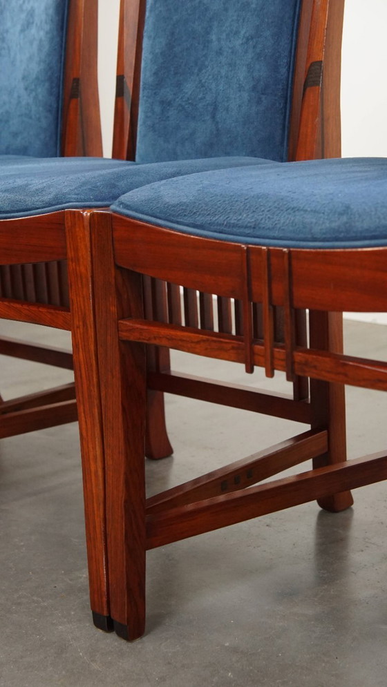 Image 1 of 4x  Art Deco eetkamerstoel van Schuitema uit de Decoforma serie