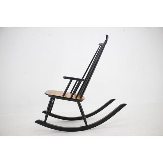 Image 1 of Vintage beechwood rocking chair by Varjosen Puunjalostus, Finland 1960s