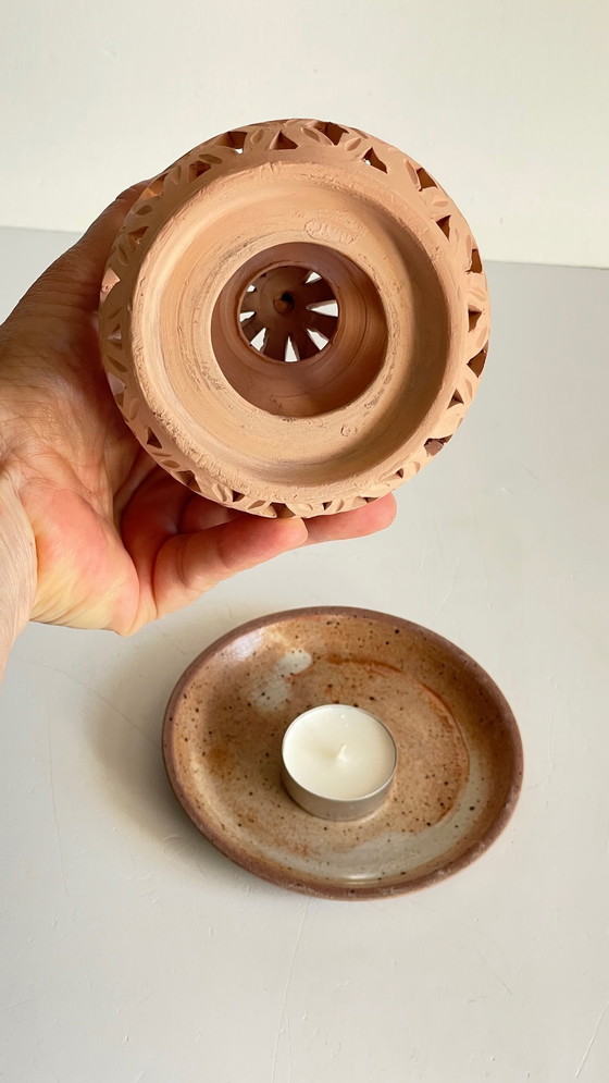 Image 1 of Candelabro de terracota hecho a mano