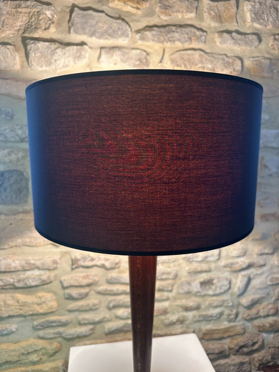 LAMPE ART DECO – Textile, Bois (photo 5 of 16)
