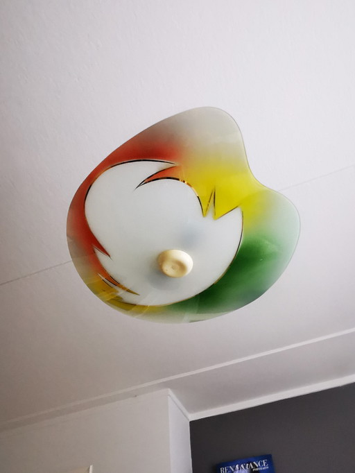 1960s Ceiling lamp, glass