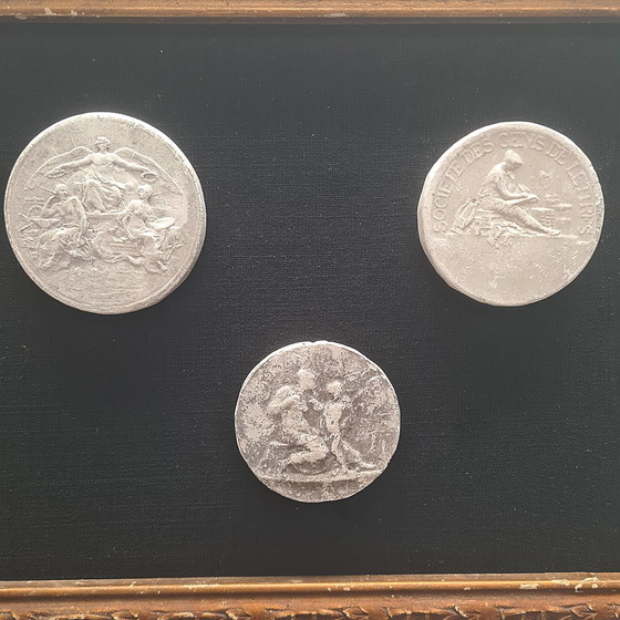 Image 1 of Anciens tirages classiques sur plâtre dans un cadre, début du 20e siècle