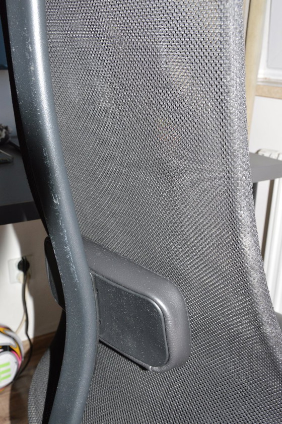 Ikea Järvfjället Bürostuhl aus Echtleder mit Lendenwirbelstütze – Bürostühle, Leather, Metal (photo 6 of 9)