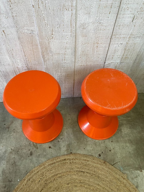 Image 1 of Pair of tam tam stools 1970