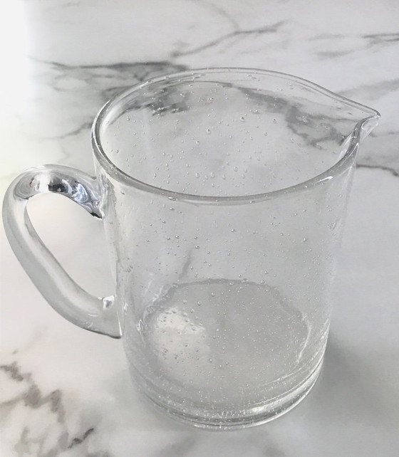 Image 1 of Transparent bubble glass pitcher