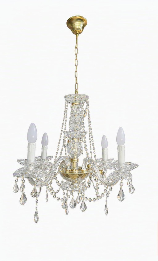 Crystal Chandelier 4 Lamp