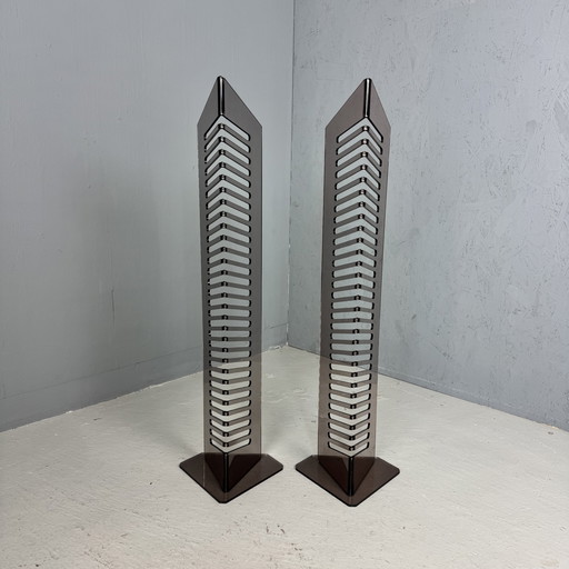 Ensemble de 2 tours de rangement pour CD des années 80