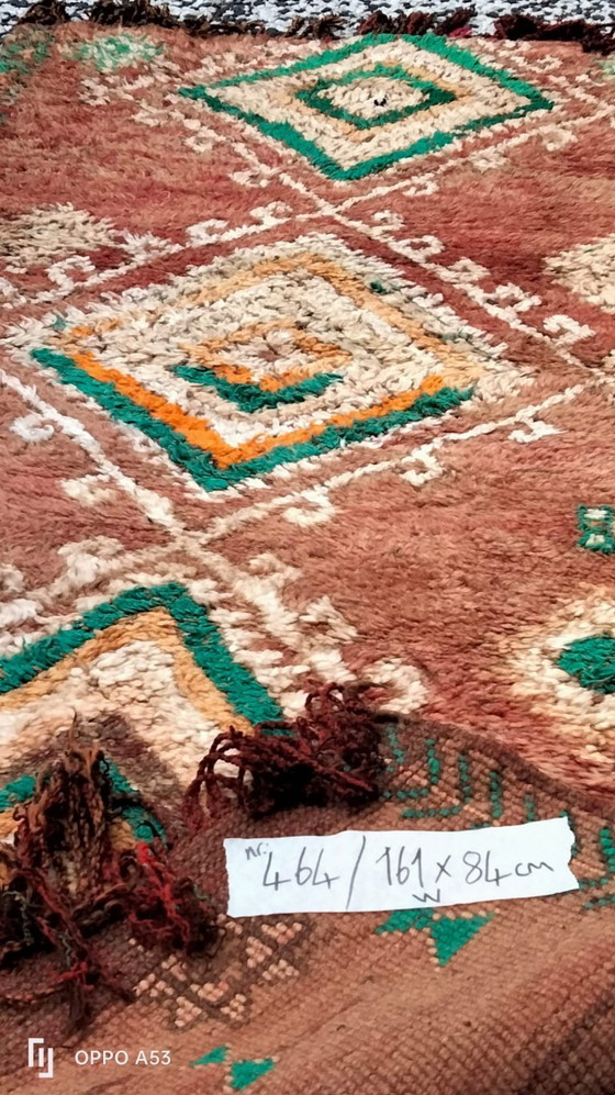 Image 1 of Handgeknoopt Berber kleed wol 161x84cm