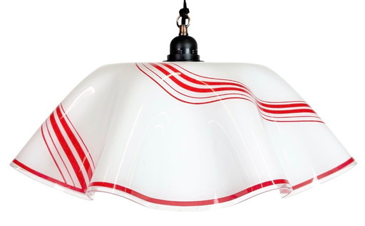 Vintage-Glas-Deckenleuchte, 1970er Jahre