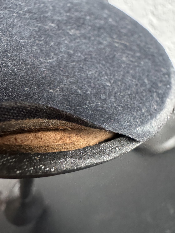 Image 1 of Black Memphis-style candlesticks from the 1980s