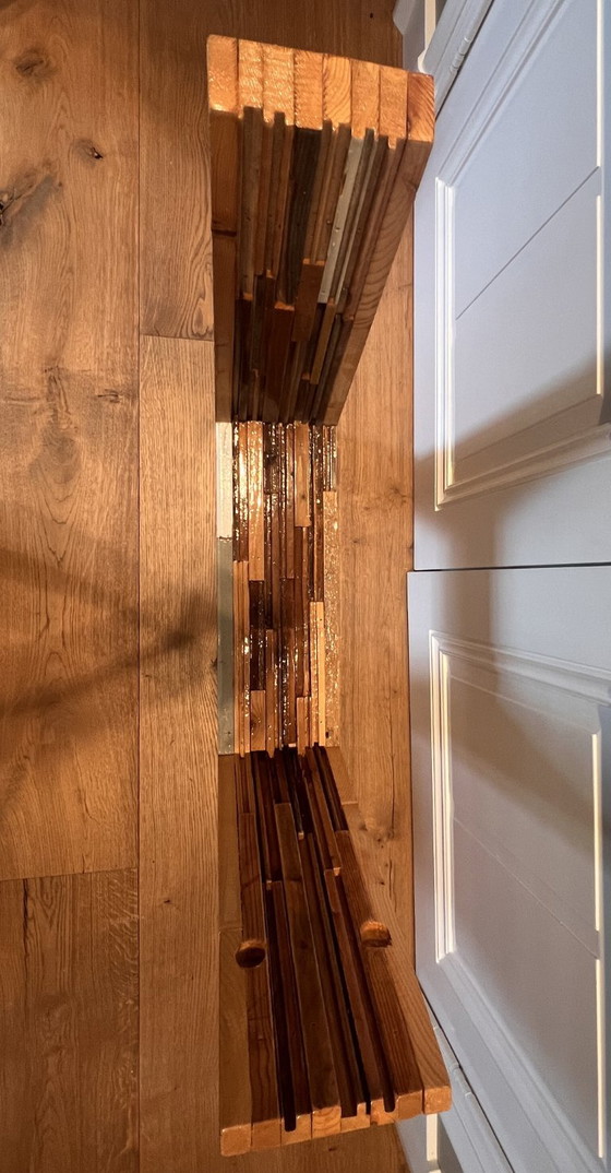 Piet Hein Eek – Mesa de Comedor Original de Madera Reciclada con Patas en T (Alto Brillo) – 260 cm – Como (photo 6 of 21)