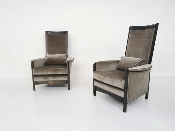 Image 1 of Ensemble de deux fauteuils lounge Umberto Asnago pour Giorgetti « Peggy 63970 », 1990