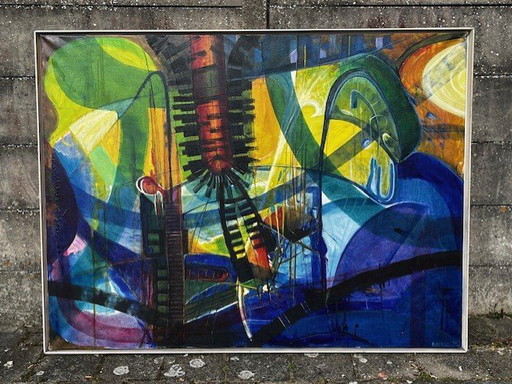 Painting Ben Hoezen From Nederhemert 1990