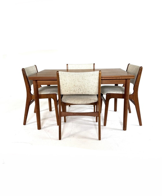 Image 1 of Vintage extendable Danish dining table '60s