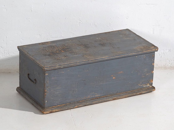 Piccolo baule blu antico (c.1920) #35 – Armadi contenitori, Rustic (photo 11 of 28)