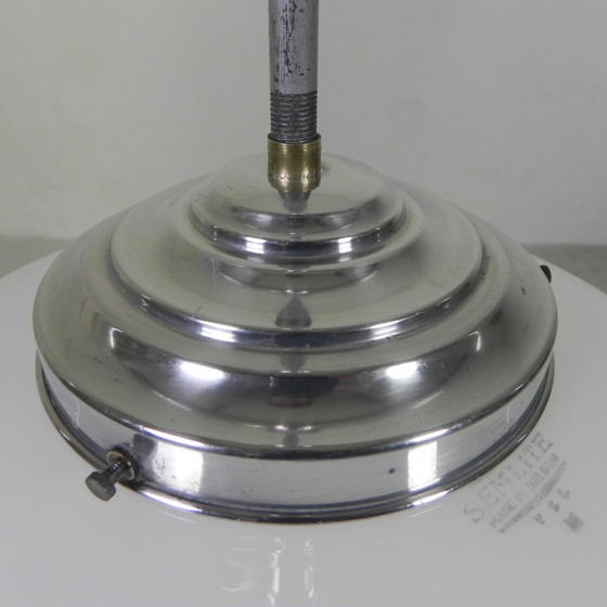 Image 1 of Art Deco Pendant Lamp With Stepped Glass Shade, Semlite Vsl, 1930s