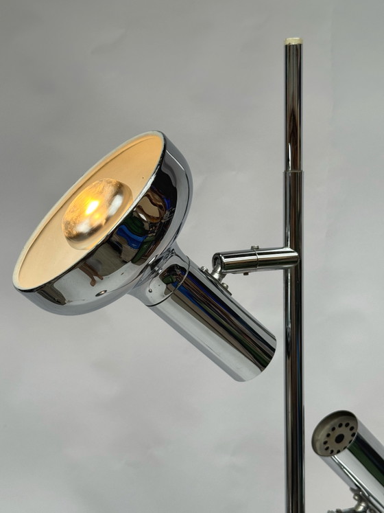 Image 1 of Vintage Cosack Leuchten Chromen vloerlamp