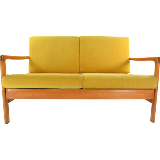 Image 1 of Vintage yellow teak BZ bench seat