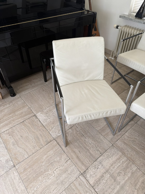 6 x Vintage Harvink Eettafel/Vergader Stoelen – Eetkamerstoelen, Leather (photo 4 of 4)