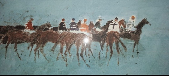 Litografia Hermann -Alfred Sigg (1924-2023)Von Dem Start (121/400 – Hermann Alfred Sigg, Arte, Vetro, Carta (photo 3 of 12)