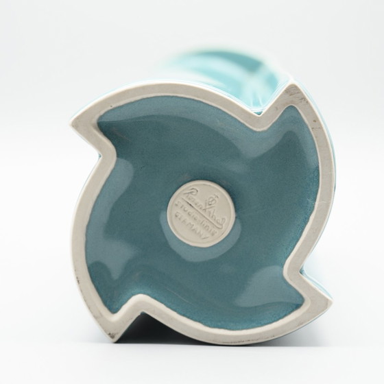 Image 1 of Jan van der Vaart para Rosenthal Jarrón de porcelana turquesa 1988