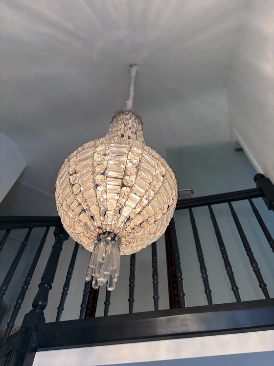 Lampadario Antico Sac De Perle – Crystal, Metal (photo 10 of 11)