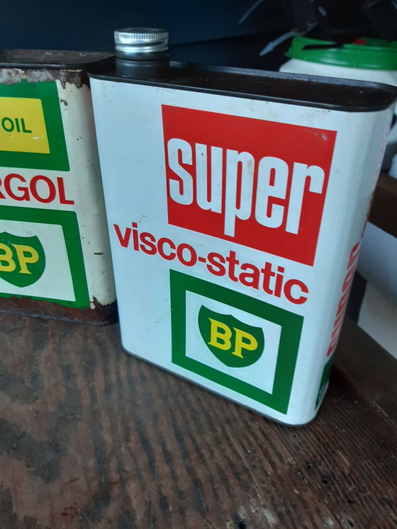 Lattine d'olio vintage BP – Oggetti decorativi, Metallo (photo 2 of 6)