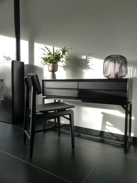 Image 1 of Skandinavischer Design-Stuhl Schwarz