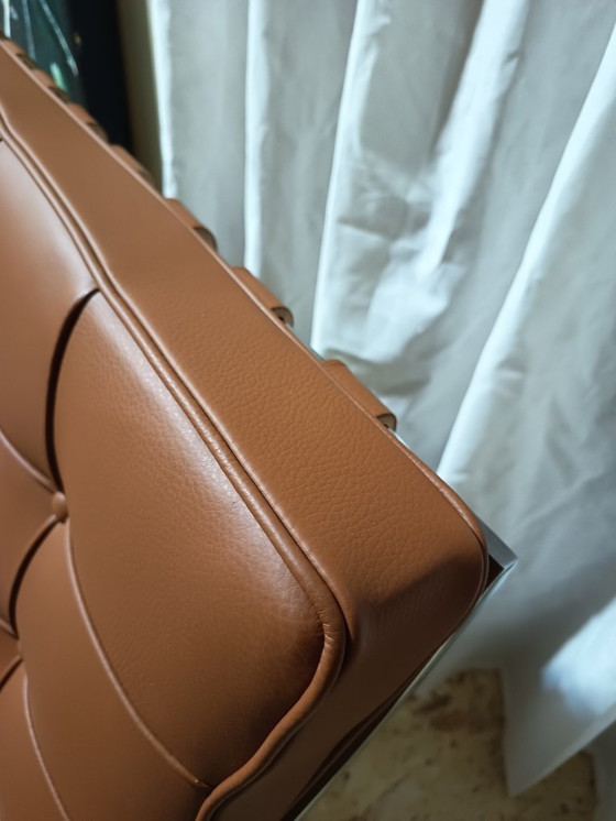 Image 1 of Sillones KNOLL Studio Barcelona (NUEVA Serie 2026) en piel natural (color coñac)