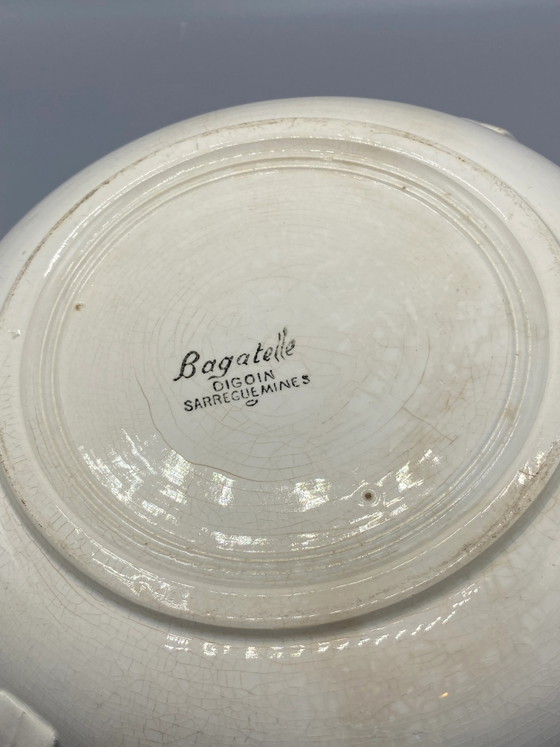 Antieke Digoin Sarreguemines Groenteschaal – Model Bagatelle – Bloemen decoratie – Circa (photo 5 of 7)