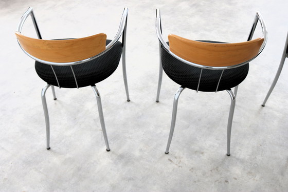 Image 1 of 4x Vintage Effazeta Dining Chairs