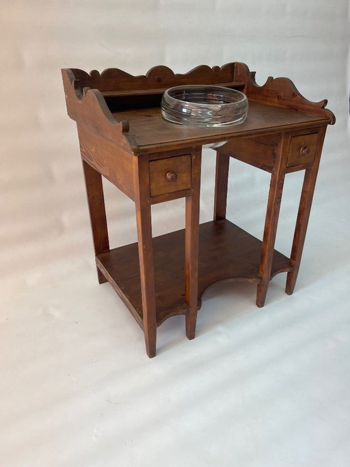 Herkomst: Wastafelmeubel/wastafelonderstel uit de jaren 60, Italië – kasten, Glass, Wood