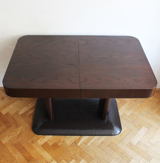 Image 1 of 1930s Extendable Dining Table by Jindrich Halabala 