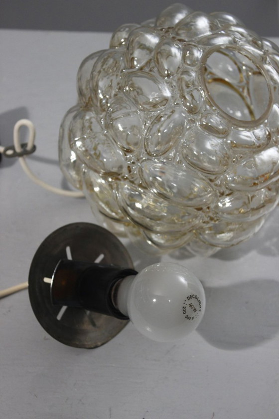 Image 1 of Suspension lustre en verre Bubble style Helena Tynell Limburg design 1960s