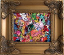 Original Abstract Painting Serg Graff "Butterfly Madness " Surreal Fantasy, COA