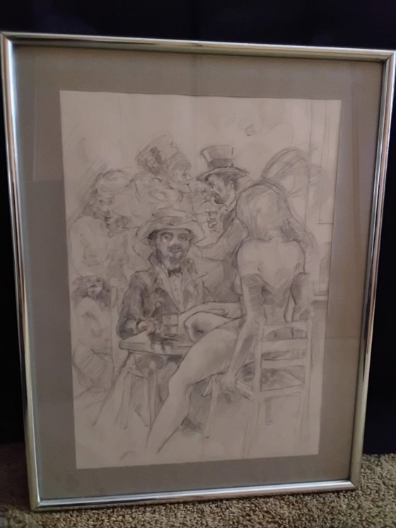 Image 1 of 2 Dibujos a pluma de Henry Toulouse Lautrec