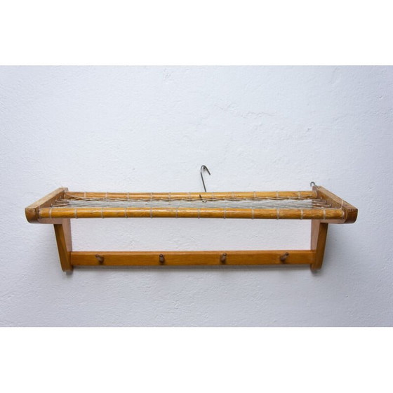 Image 1 of Vintage wall shelf in beech wood by Krásná Jizba, Czechoslovakia 1960