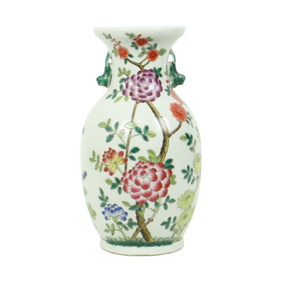 Image 1 of Florero de porcelana china Famille Rose